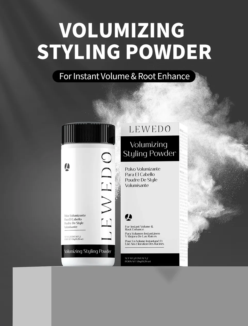 Poudre coiffante volumisante pour cheveux