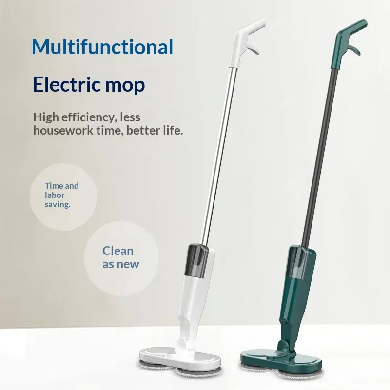 HOMEFISH Serpillère électrique sans fil 2-en-1, nettoyeur de sol automatique humide et sec 4