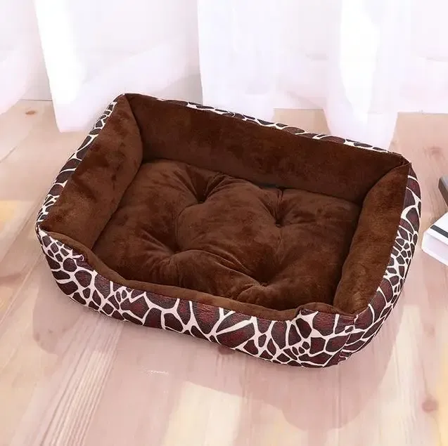 Lit chauffant pour animaux de compagnie aux couleurs pastel, design carré, panier pour petits, moyens et grands chiens, chats et chiots, grand format 32