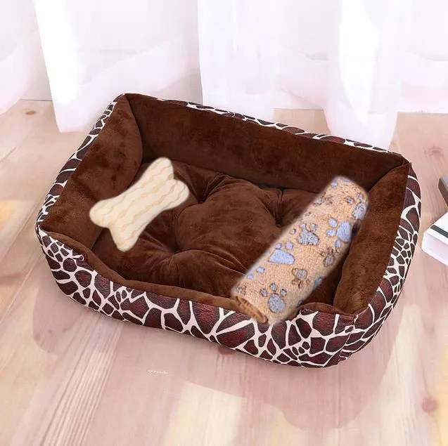 Lit chauffant pour animaux de compagnie aux couleurs pastel, design carré, panier pour petits, moyens et grands chiens, chats et chiots, grand format 10