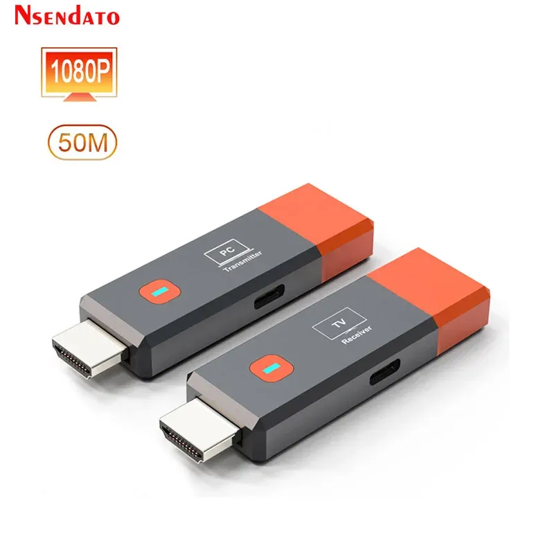 Émetteur-récepteur HDMI sans fil 1080P, portée 50 m, extension vidéo pour ordinateur portable, PC et appareil photo vers téléviseur 7