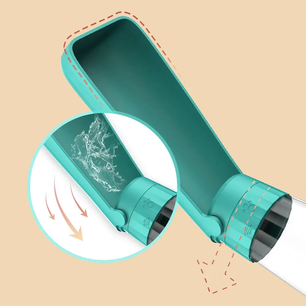 Gourde portable pour chien, idéale en extérieur, pour petits et grands chiens comme pour chats, anti-fuite, gamelle à eau pour animaux de compagnie de grande capacité, accessoire pour Labrador et Beagle 4