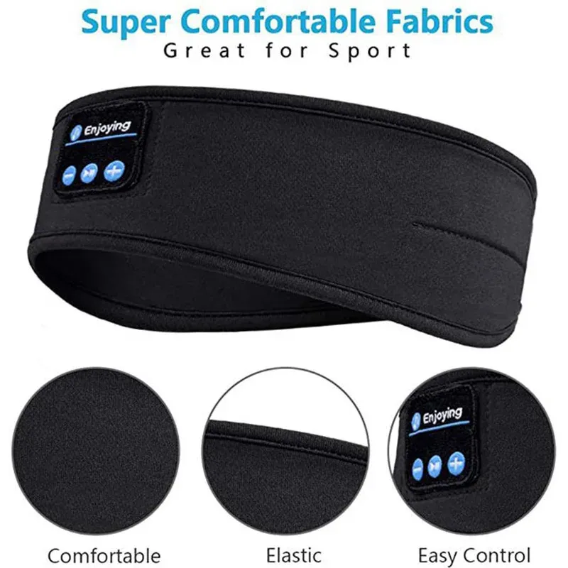 Masque de sommeil Bluetooth sans fil avec écouteurs intégrés à réduction de bruit
