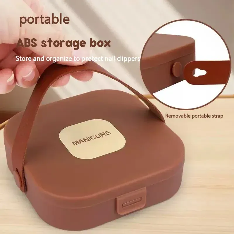 Ensemble de 7 coupe-ongles anti-éclaboussures pour manucure, coupe-ongles à main avec protection 4