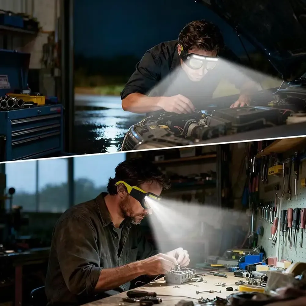 Lunettes LED rechargeables avec capteur de mouvement, vue 4