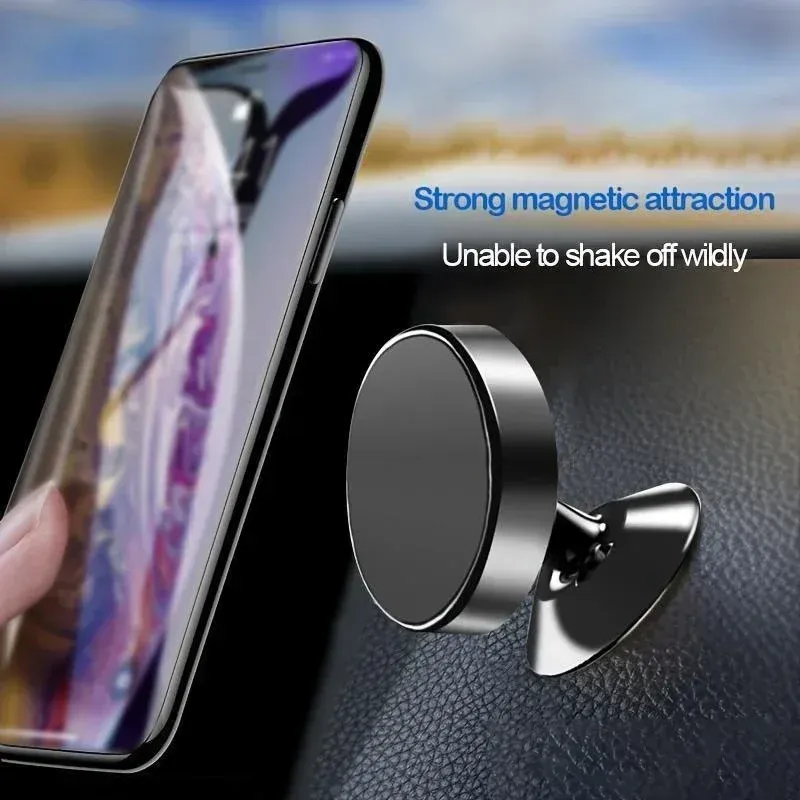 Support de téléphone magnétique en métal pour voiture, rotation à 360° 2