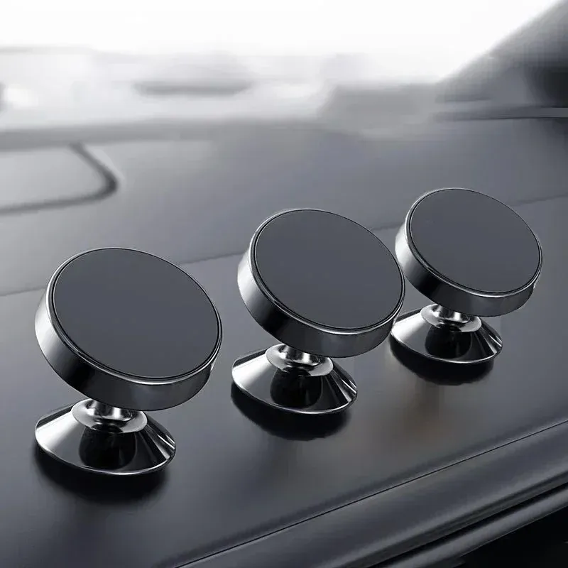 Support de téléphone magnétique en métal pour voiture, rotation à 360°