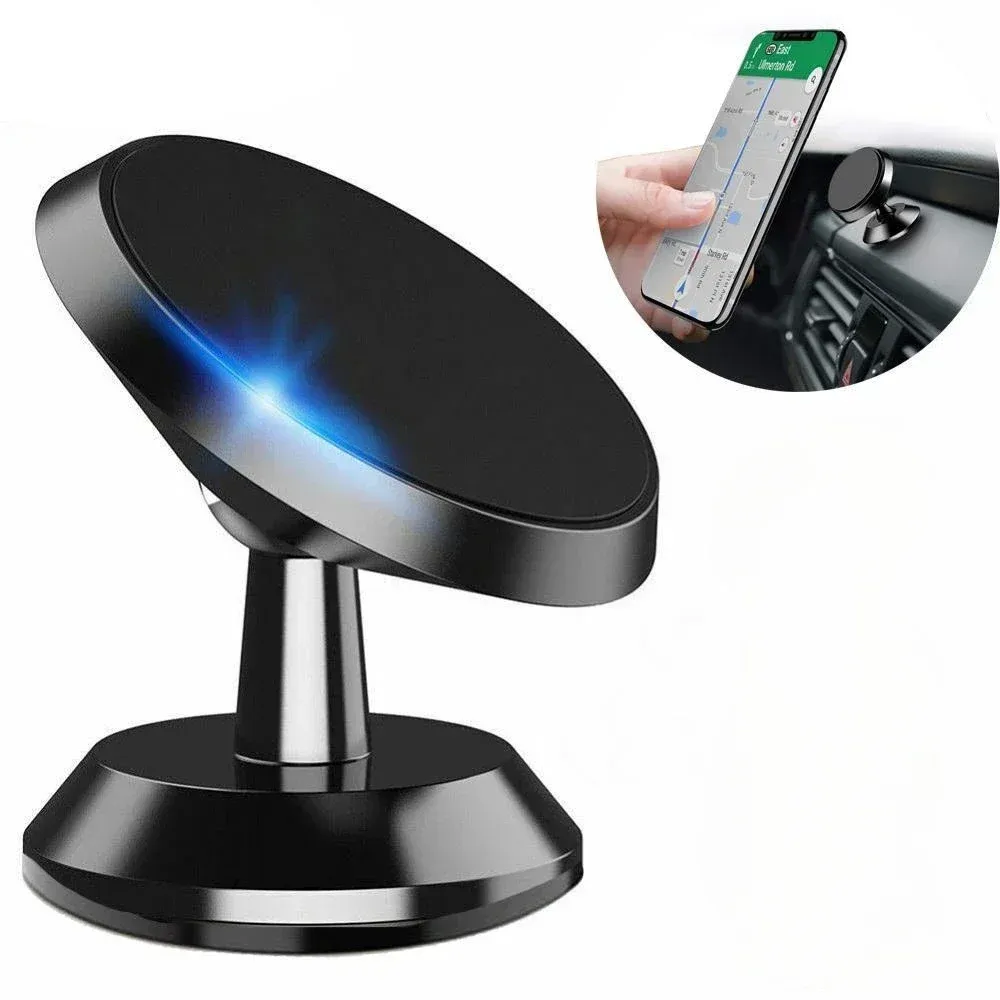 Support de téléphone magnétique en métal pour voiture, rotation à 360° 4