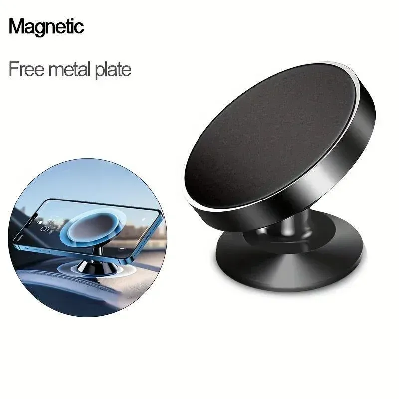 Support de téléphone magnétique en métal pour voiture, rotation à 360° 6