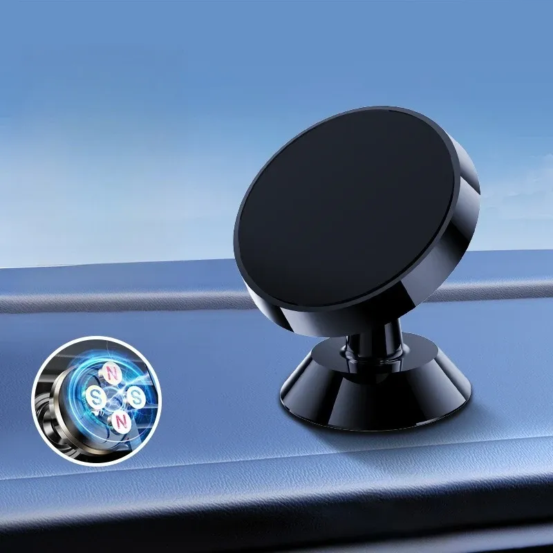 Support de téléphone magnétique en métal pour voiture, rotation à 360° 9