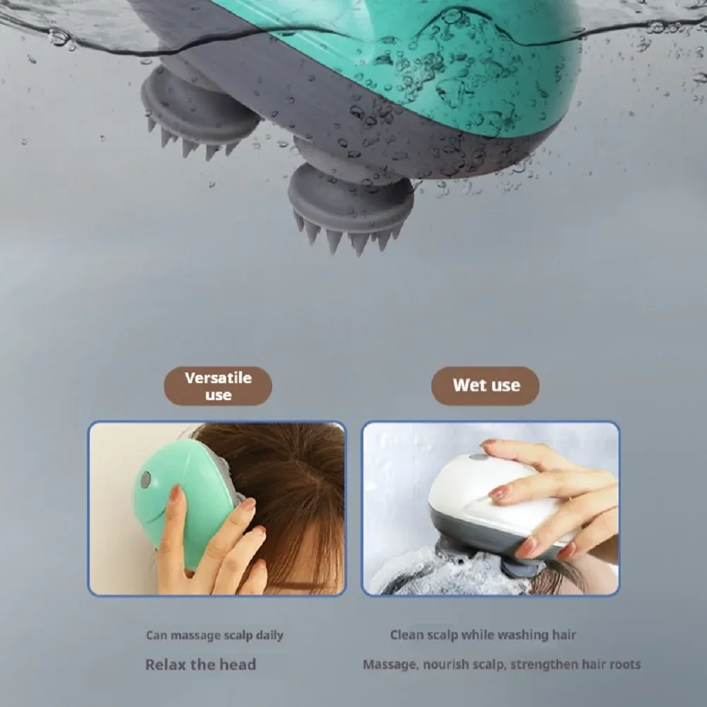 Masseur électrique vibrant et pétrissant pour cuir chevelu, épaules, cou, jambes et bras, avec appareil de massage en profondeur, compatible animaux de compagnie 3