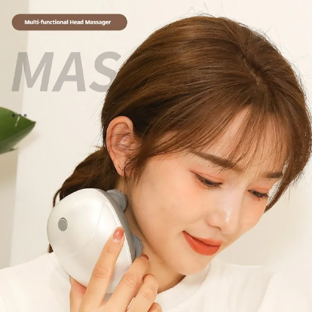 Masseur électrique vibrant et pétrissant pour cuir chevelu, épaules, cou, jambes et bras, avec appareil de massage en profondeur, compatible animaux de compagnie - Image 1