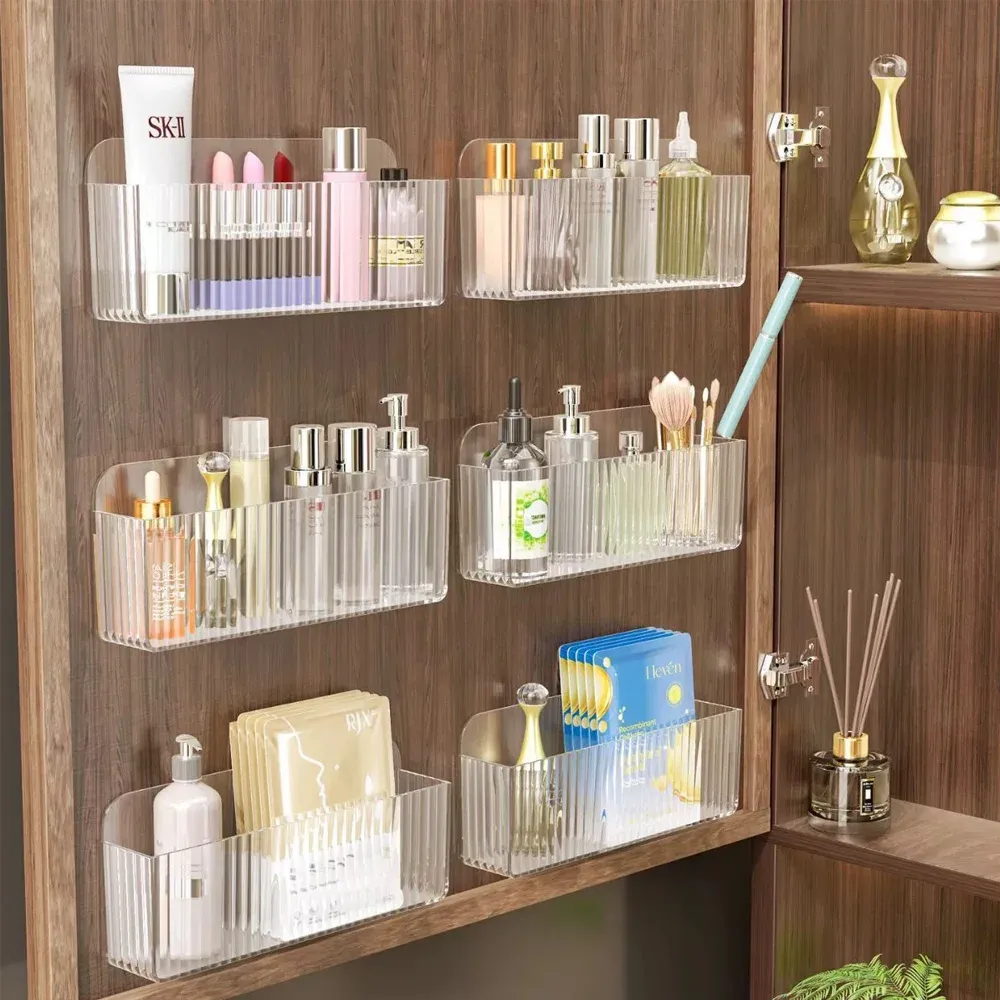 Boîte de rangement murale multifonctionnelle pour médicaments, cosmétiques et rouges à lèvres - Image 1