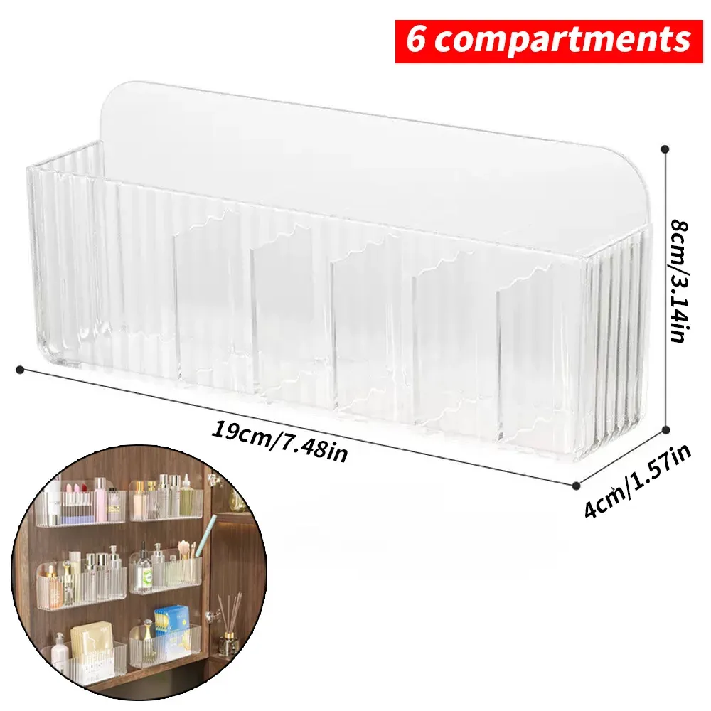 Boîte de rangement murale multifonctionnelle pour médicaments, cosmétiques et rouges à lèvres 8