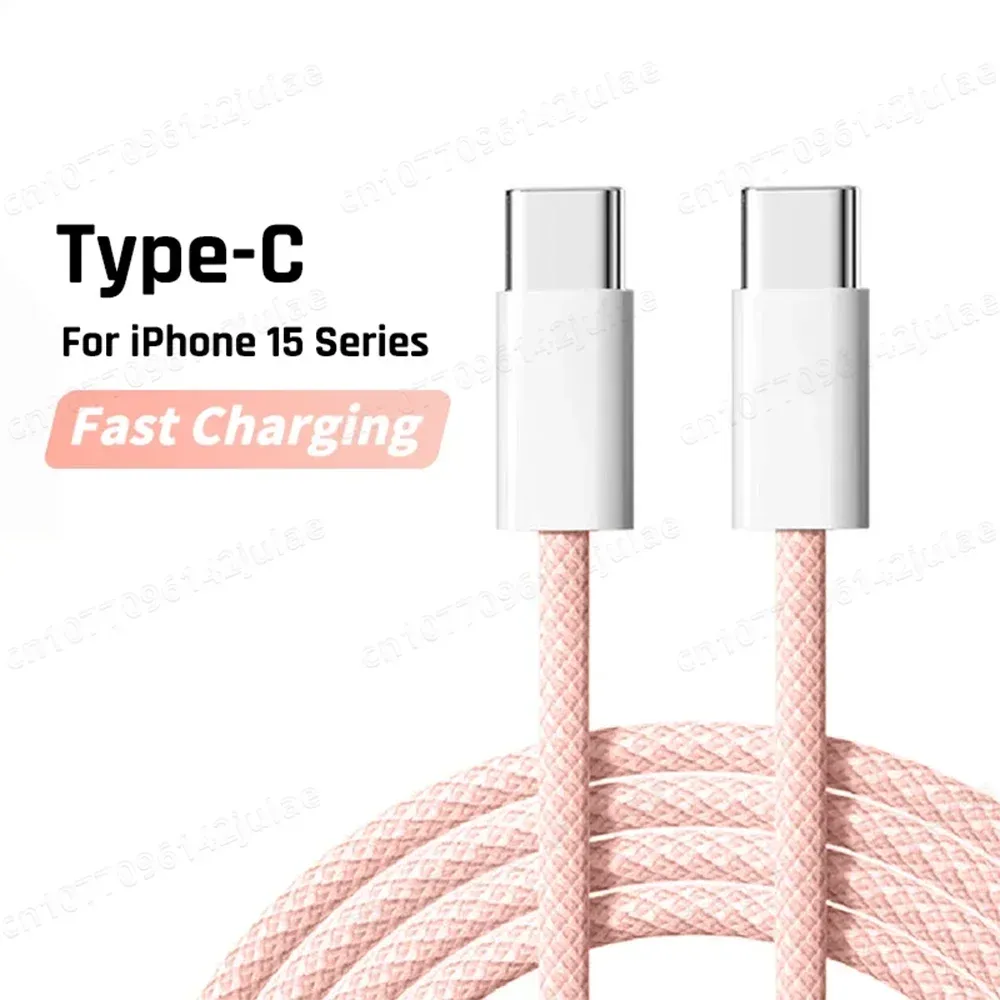 Chargeur rapide USB-C 60 W PD d'origine avec câble USB-C vers USB-C 6 A pour iPhone et Samsung S26 7