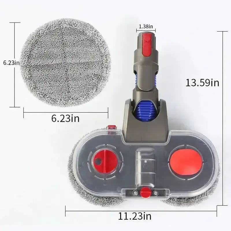 Kit de tête de vadrouille pour aspirateur Dyson V7, V8, V10, V11, V15 Gen5 avec réservoir d'eau et chiffon de nettoyage 2