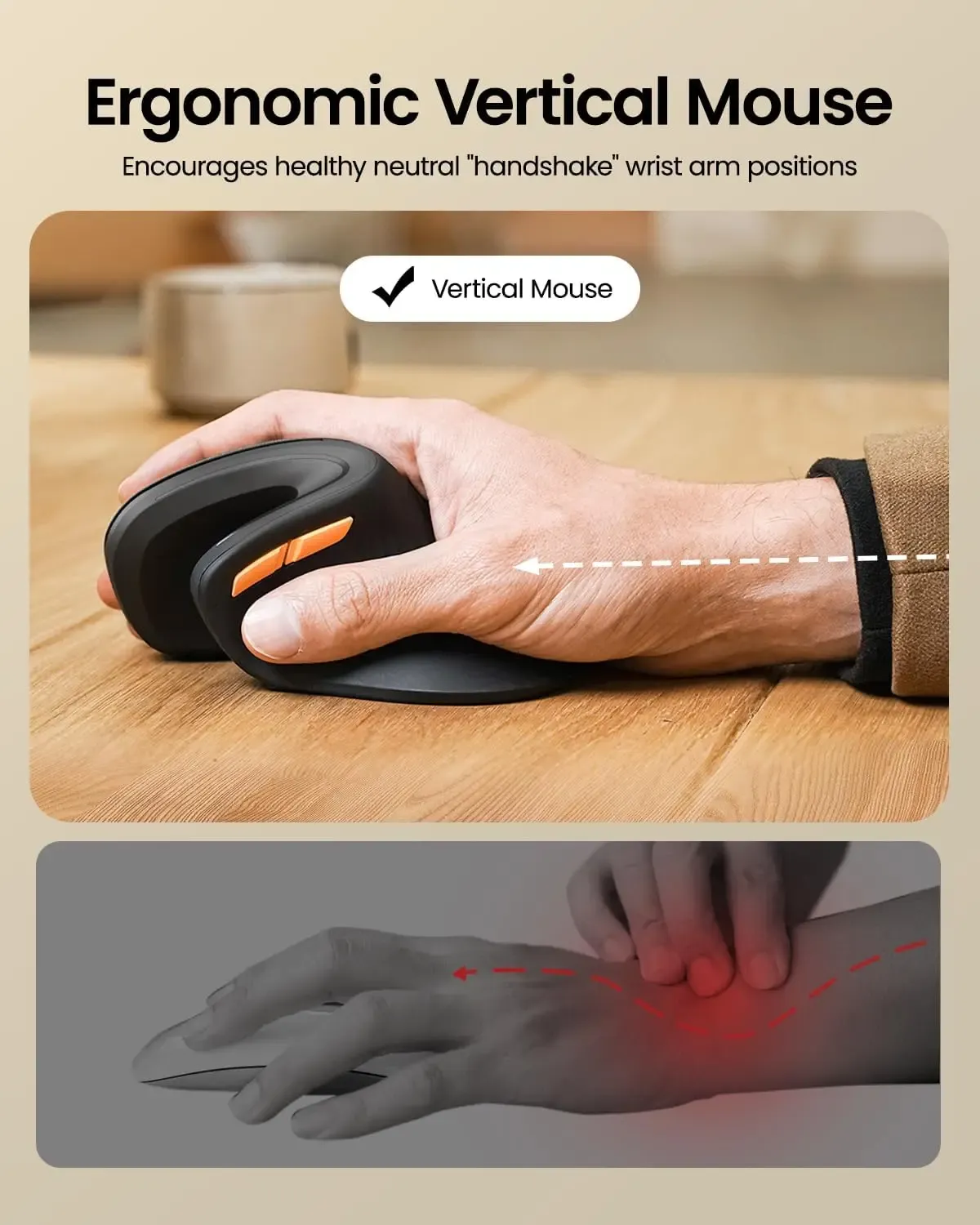 Souris verticale ergonomique