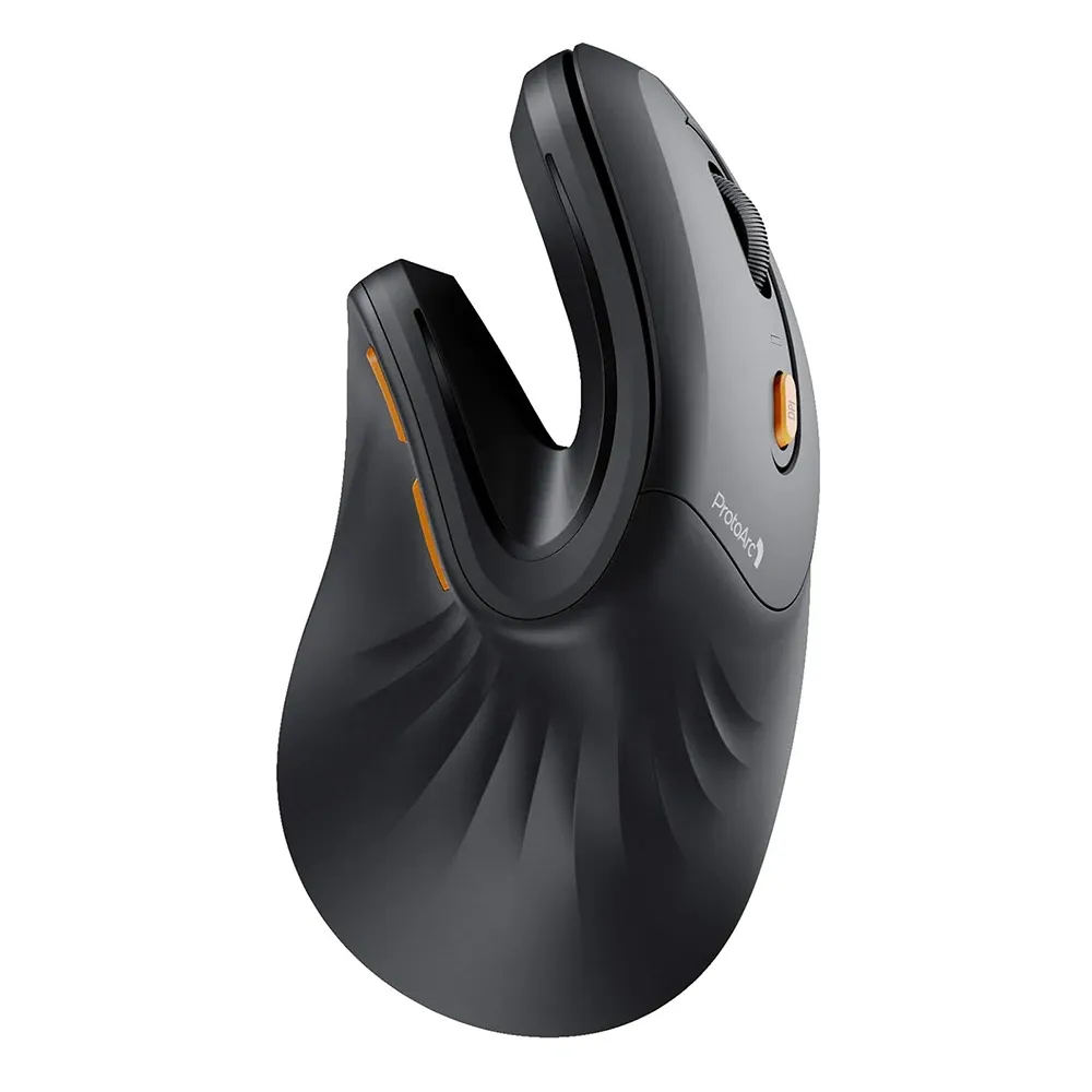 Souris verticale ergonomique sans fil compatible Mac, Windows, iPad et ordinateur, 3 connexions multi-appareils, DPI réglable 10