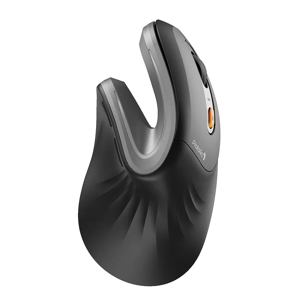 Souris verticale ergonomique sans fil compatible Mac, Windows, iPad et ordinateur, 3 connexions multi-appareils, DPI réglable 9