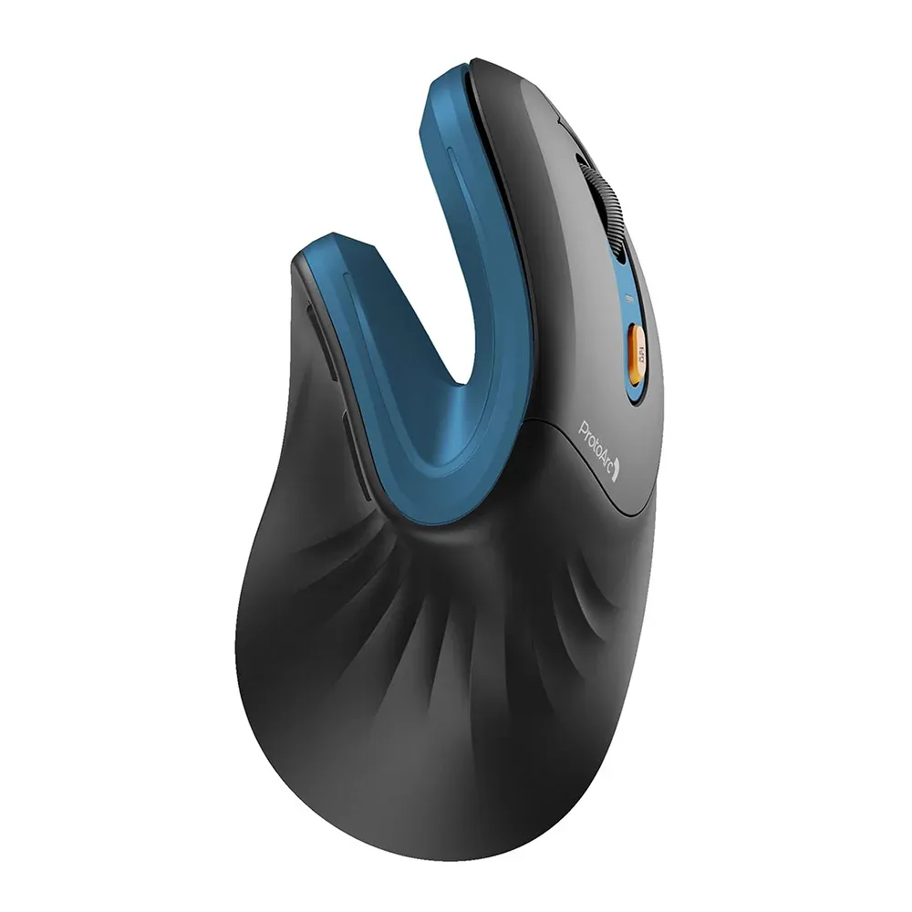 Souris verticale ergonomique sans fil compatible Mac, Windows, iPad et ordinateur, 3 connexions multi-appareils, DPI réglable 12