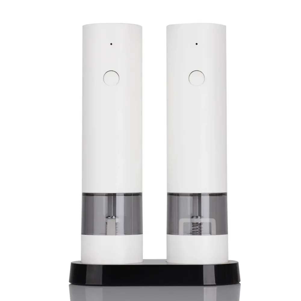 Moulin électrique automatique à poivre et sel rechargeable USB avec éclairage LED et mouture réglable 9