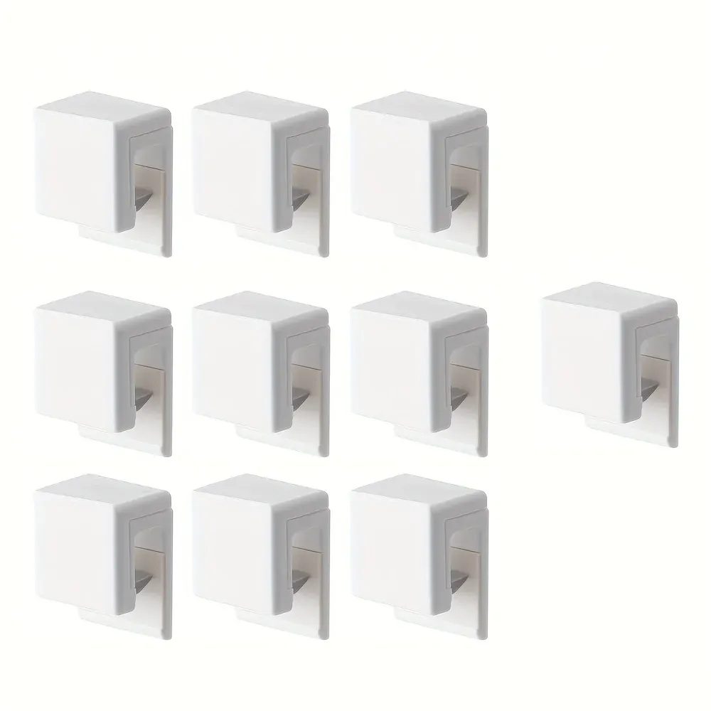 Porte-brosses à dents mural sans perçage, lot de 3, 5 ou 10 pièces, avec support pour dentifrice et organisateur de salle de bains 9