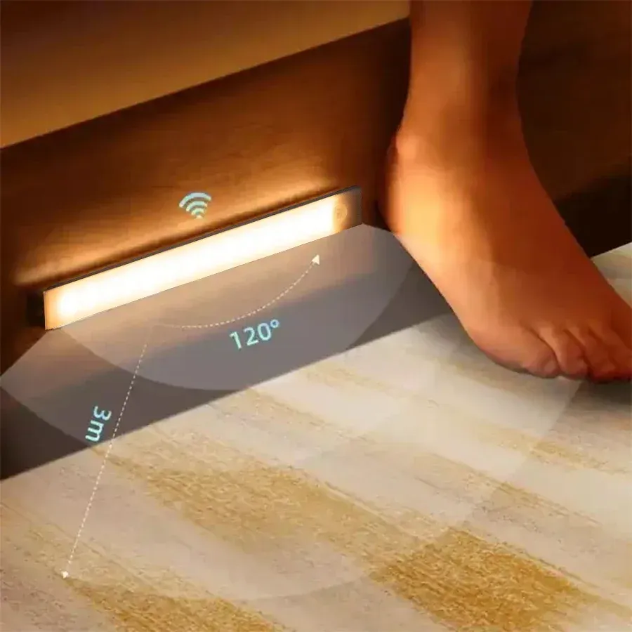 Veilleuse LED dans un couloir