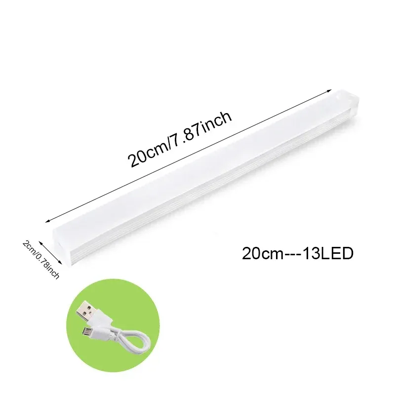 Veilleuse LED sans fil à détecteur de mouvement, rechargeable via USB-C, pour armoire, escalier et cuisine 8