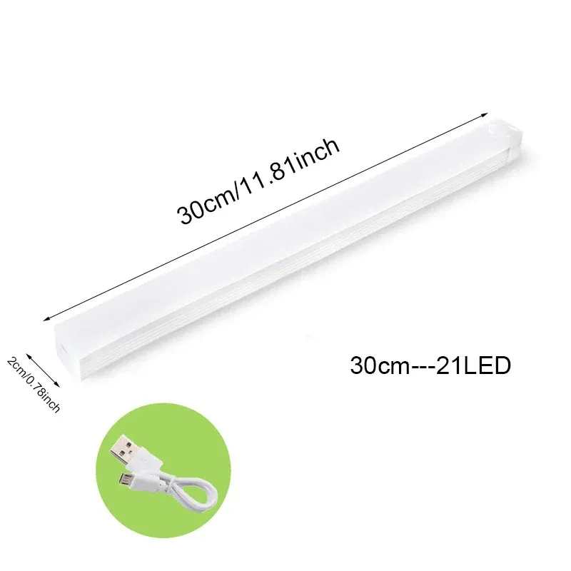 Veilleuse LED sans fil à détecteur de mouvement, rechargeable via USB-C, pour armoire, escalier et cuisine 7