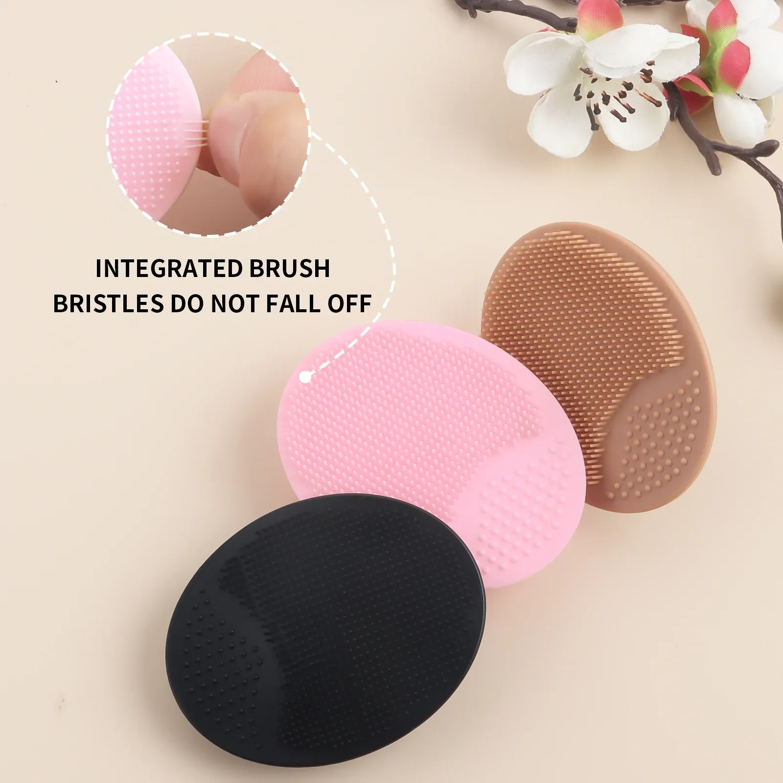 Brosse de nettoyage en silicone pour le visage, mini ventouse, 1 pièce 3