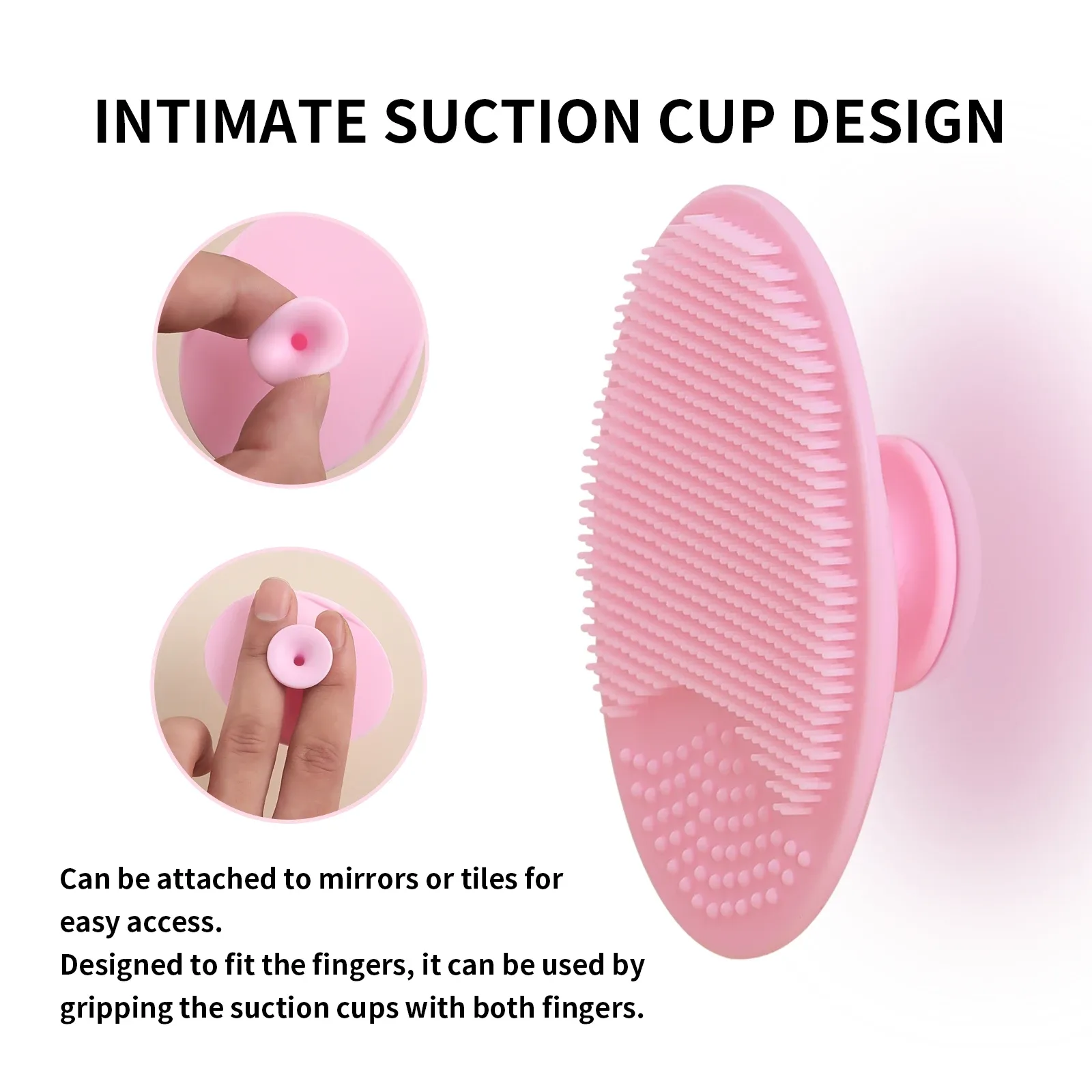 Brosse de nettoyage en silicone pour le visage, mini ventouse, 1 pièce 5