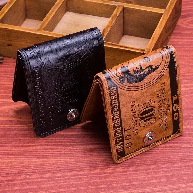 Portefeuille en cuir véritable pour homme, vue latérale