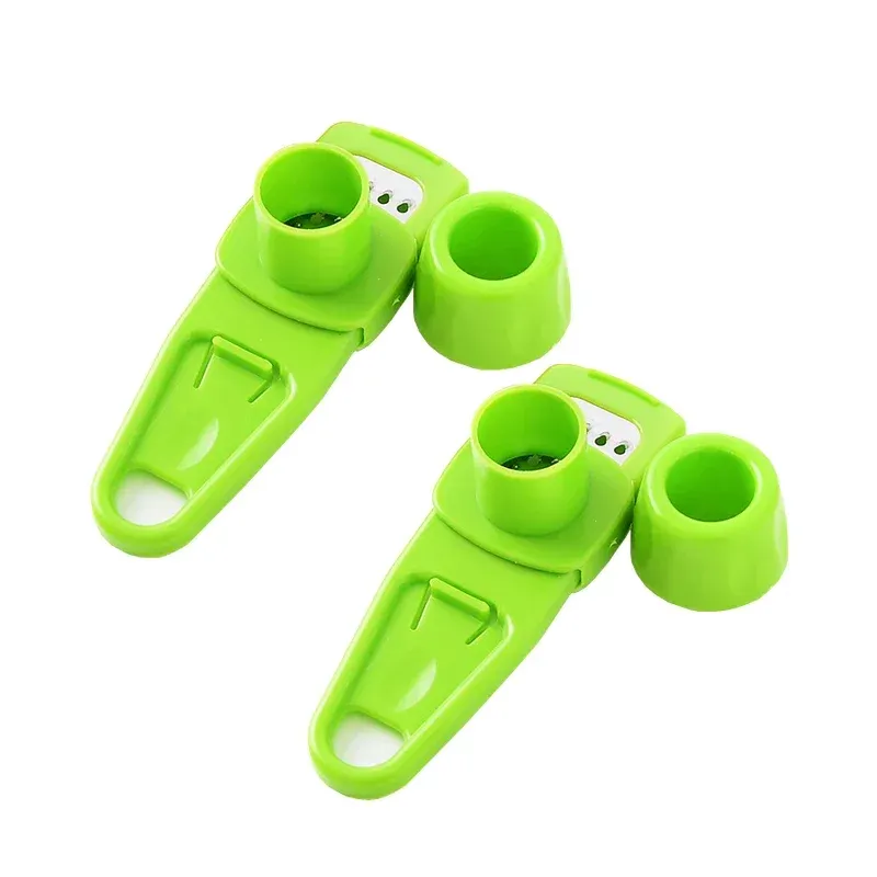 Hachoir à ail manuel multifonction, presse-ail, râpe à gingembre, éplucheur, ustensiles de cuisine (lot de 2) 10