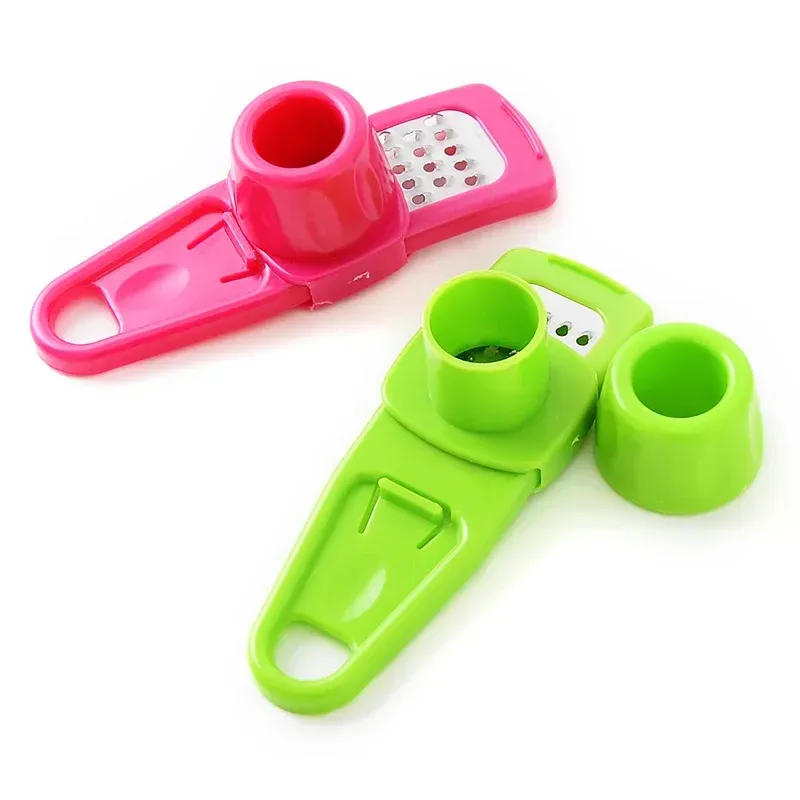 Hachoir à ail manuel multifonction, presse-ail, râpe à gingembre, éplucheur, ustensiles de cuisine (lot de 2) 8
