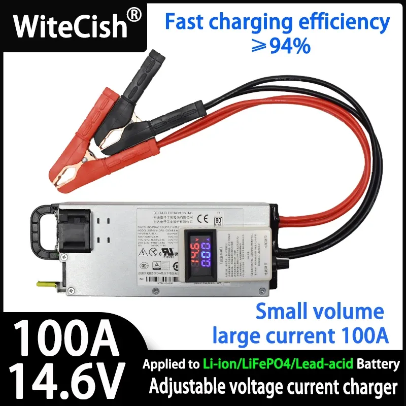 Chargeur de batterie Lithium LiFePO4 réglable, vue d'ensemble