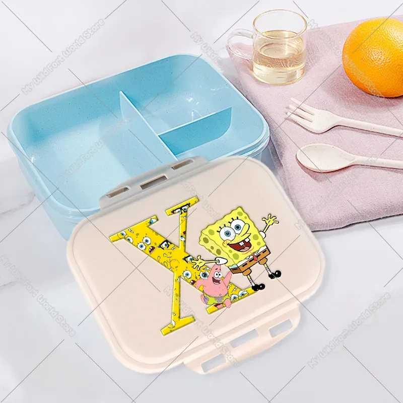 Boîte à lunch portable avec lettre personnalisée