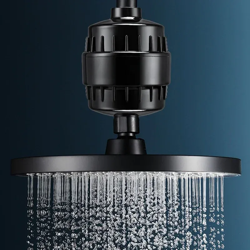 Filtre de douche multi-étapes avec cartouches de rechange, en ABS, pour eau dure 3