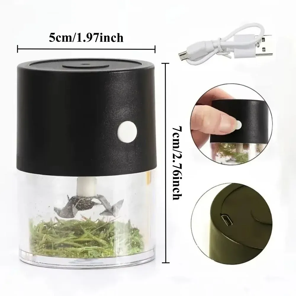 Broyeur électrique rechargeable USB multifonction pour herbes, épices et café 5