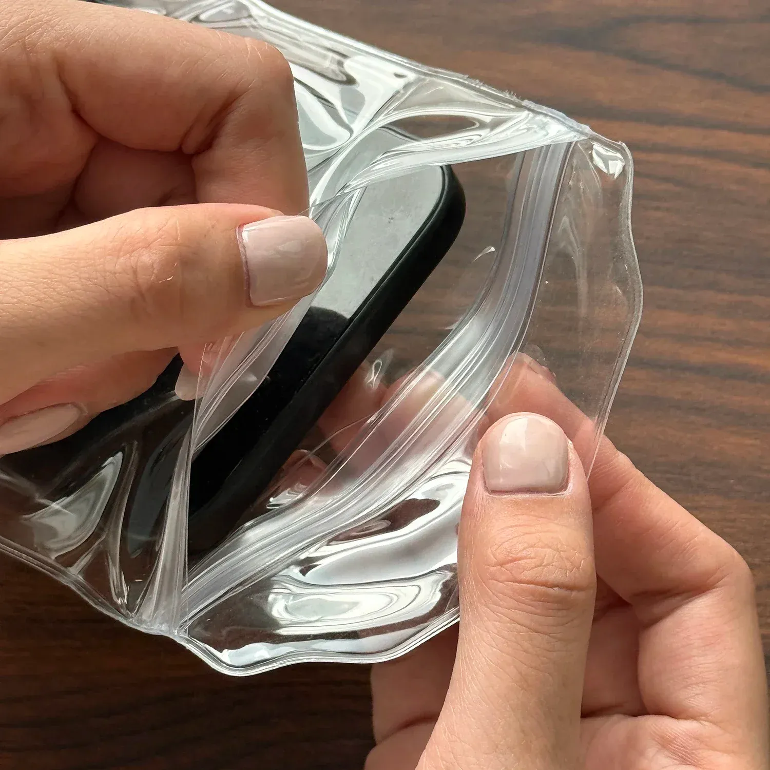 Étui étanche transparent, écran tactile