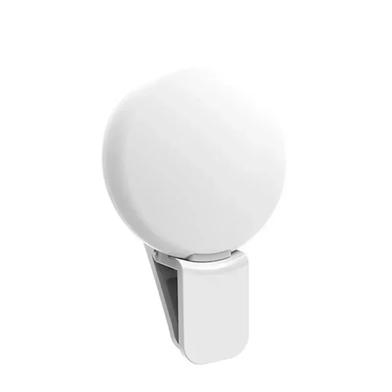 Anneau lumineux LED pour selfie compatible smartphone, mini, durable et pratique, avec trois niveaux de luminosité et pince de fixation pour photographie, lumière de remplissage 7
