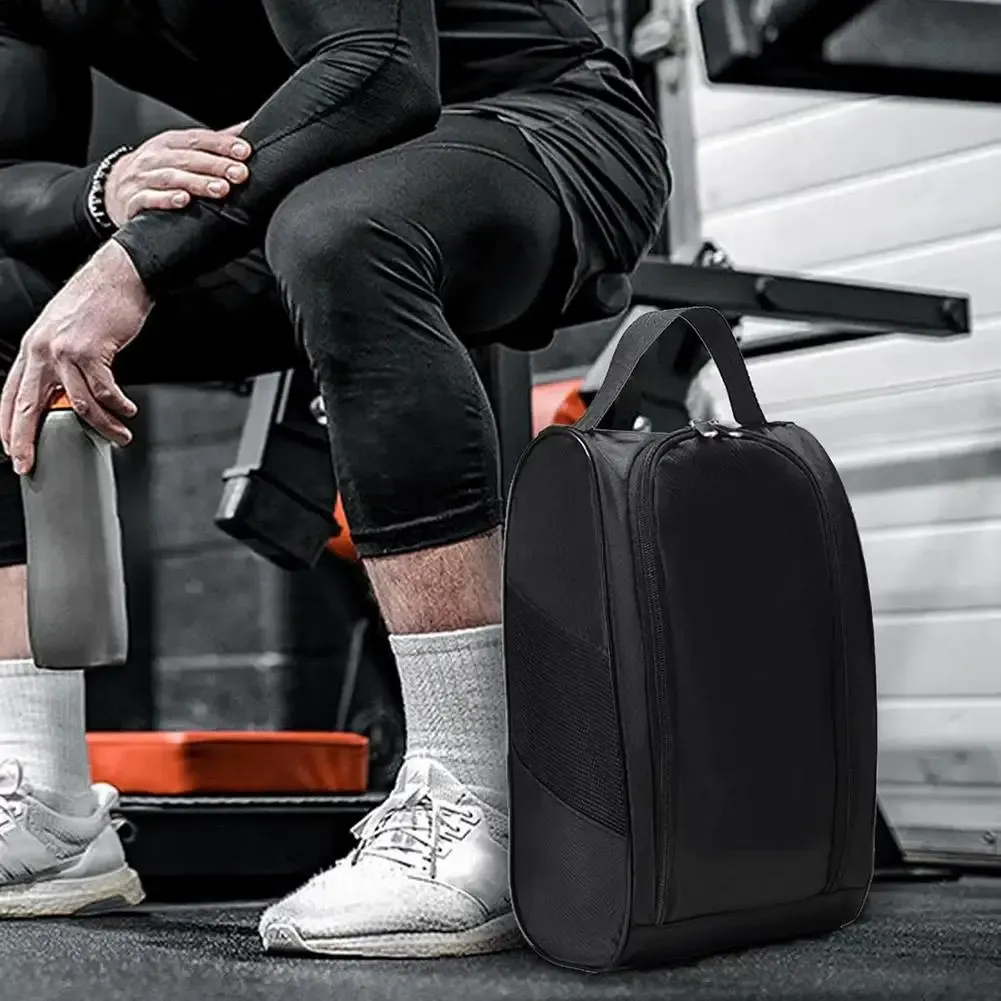 Sac à chaussures de golf portable en tissu Oxford, léger et anti-poussière, pour chaussures de football et de tennis 2