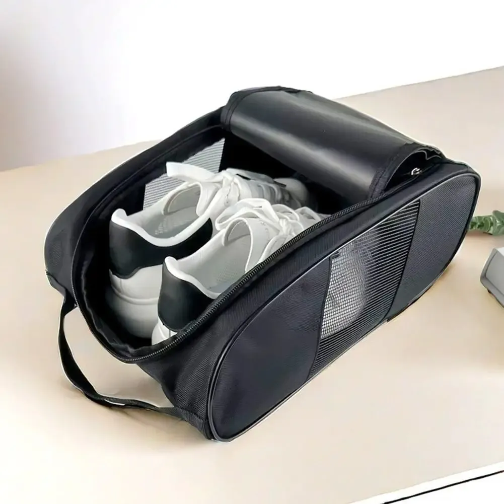 Sac à chaussures de golf portable en tissu Oxford, léger et anti-poussière, pour chaussures de football et de tennis 4