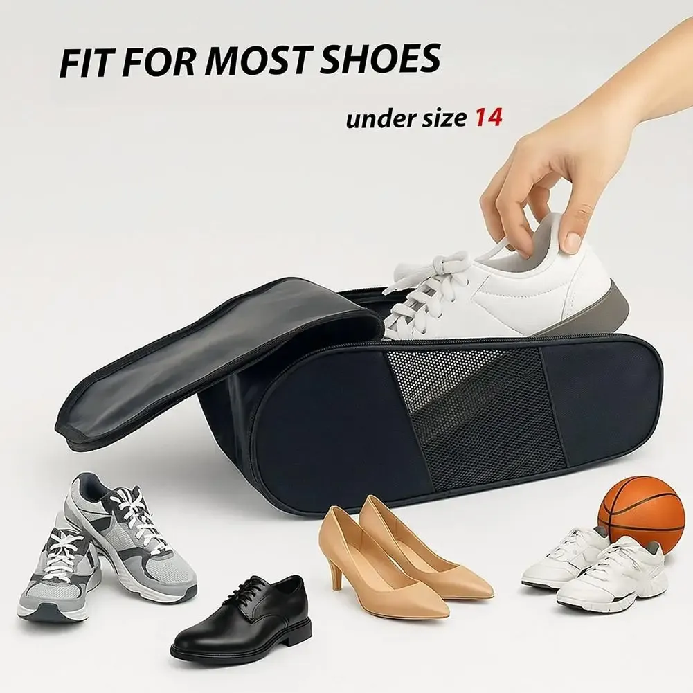 Sac à chaussures de golf portable en tissu Oxford, léger et anti-poussière, pour chaussures de football et de tennis 5