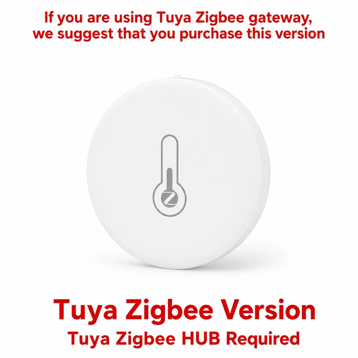 Capteur de température et d'humidité Zigbee Tuya pour intérieur, compatible Tuya Smart Life, Google Home, Home Assistant, Zigbee2MQTT et ZHA 8