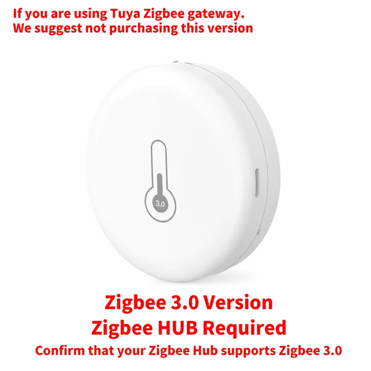 Capteur de température et d'humidité Zigbee Tuya pour intérieur, compatible Tuya Smart Life, Google Home, Home Assistant, Zigbee2MQTT et ZHA 7