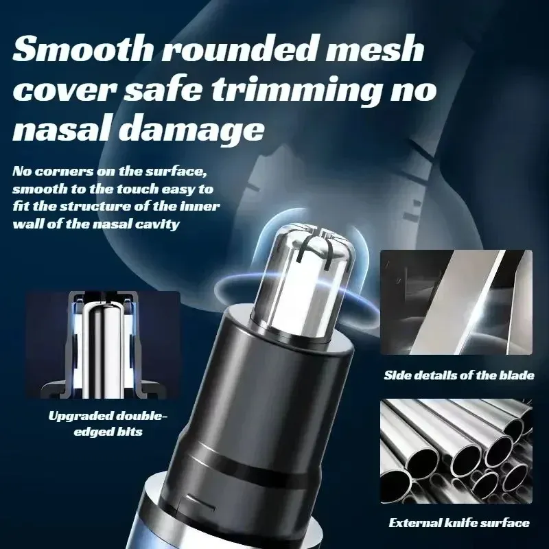 Tondeuse électrique rechargeable pour poils de nez 6