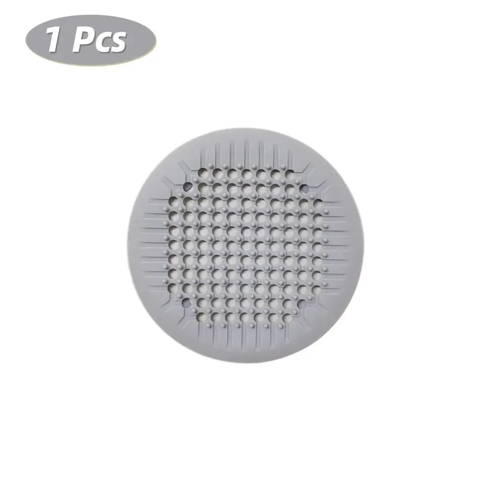 Attrape-cheveux de douche en silicone avec ventouse, couvercle de vidange pour baignoire et évier (lot de 1, 2 ou 4) 21