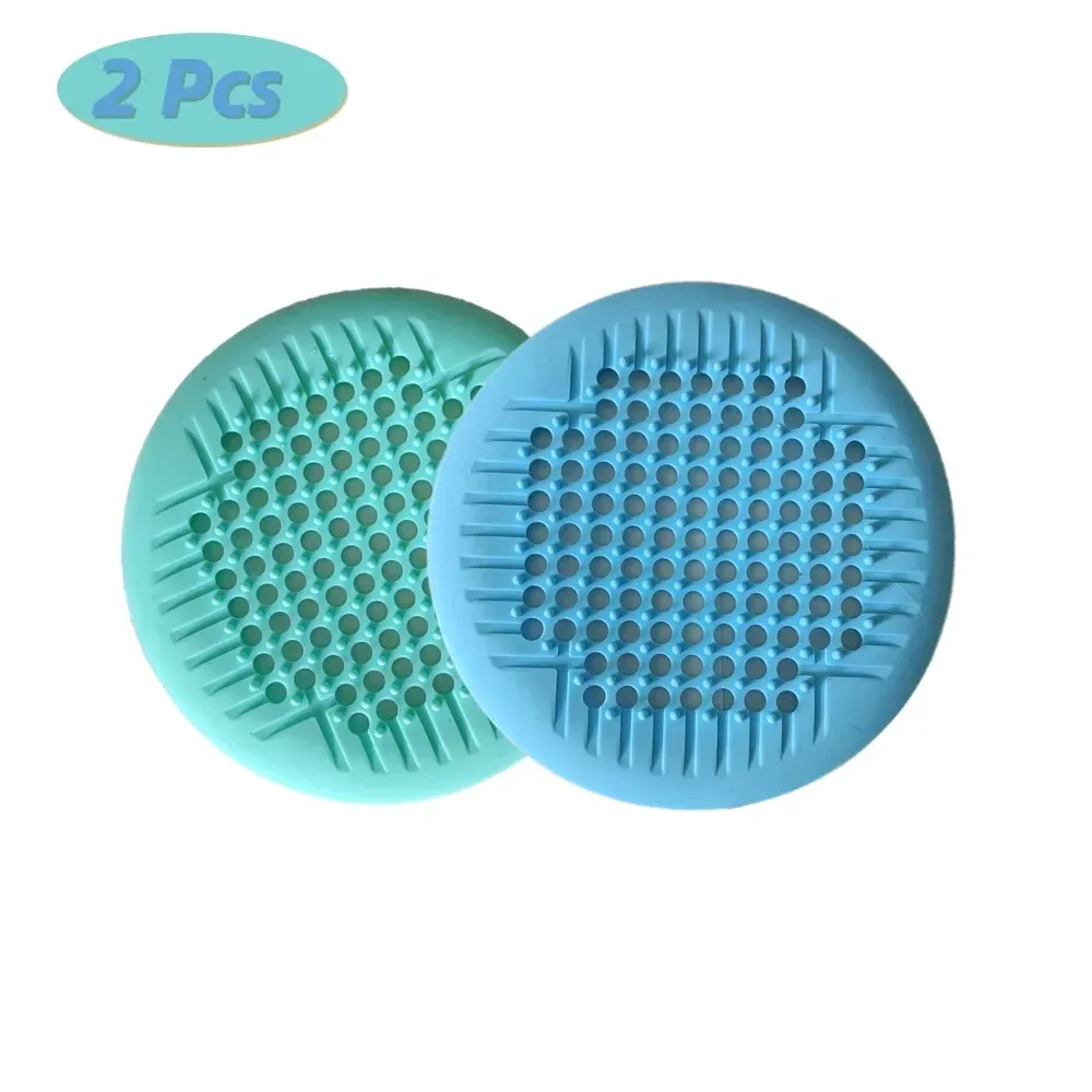 Attrape-cheveux de douche en silicone avec ventouse, couvercle de vidange pour baignoire et évier (lot de 1, 2 ou 4) 17