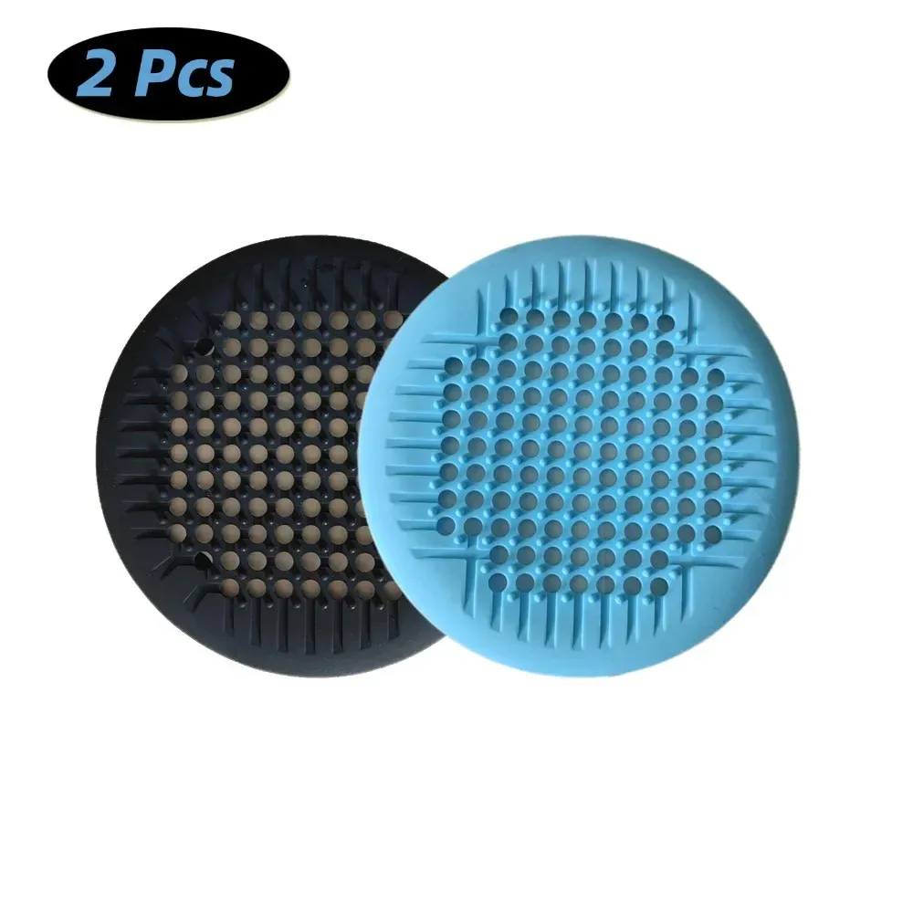 Attrape-cheveux de douche en silicone avec ventouse, couvercle de vidange pour baignoire et évier (lot de 1, 2 ou 4) 13