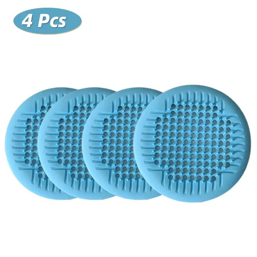 Attrape-cheveux de douche en silicone avec ventouse, couvercle de vidange pour baignoire et évier (lot de 1, 2 ou 4) 11
